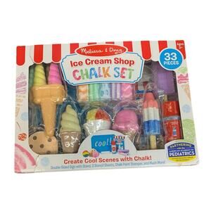 Melissa & Doug Ice Cream Shop Chalk Set New in‎ box